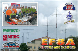 QSL EF8A - CQ WW DX SSB 2006