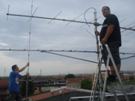 Instalación de nuevas antenas para repetidor de UHF